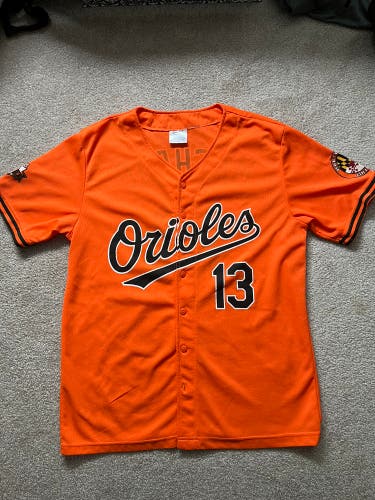 Manny Machado Baltimore Orioles button down jersey…YXL