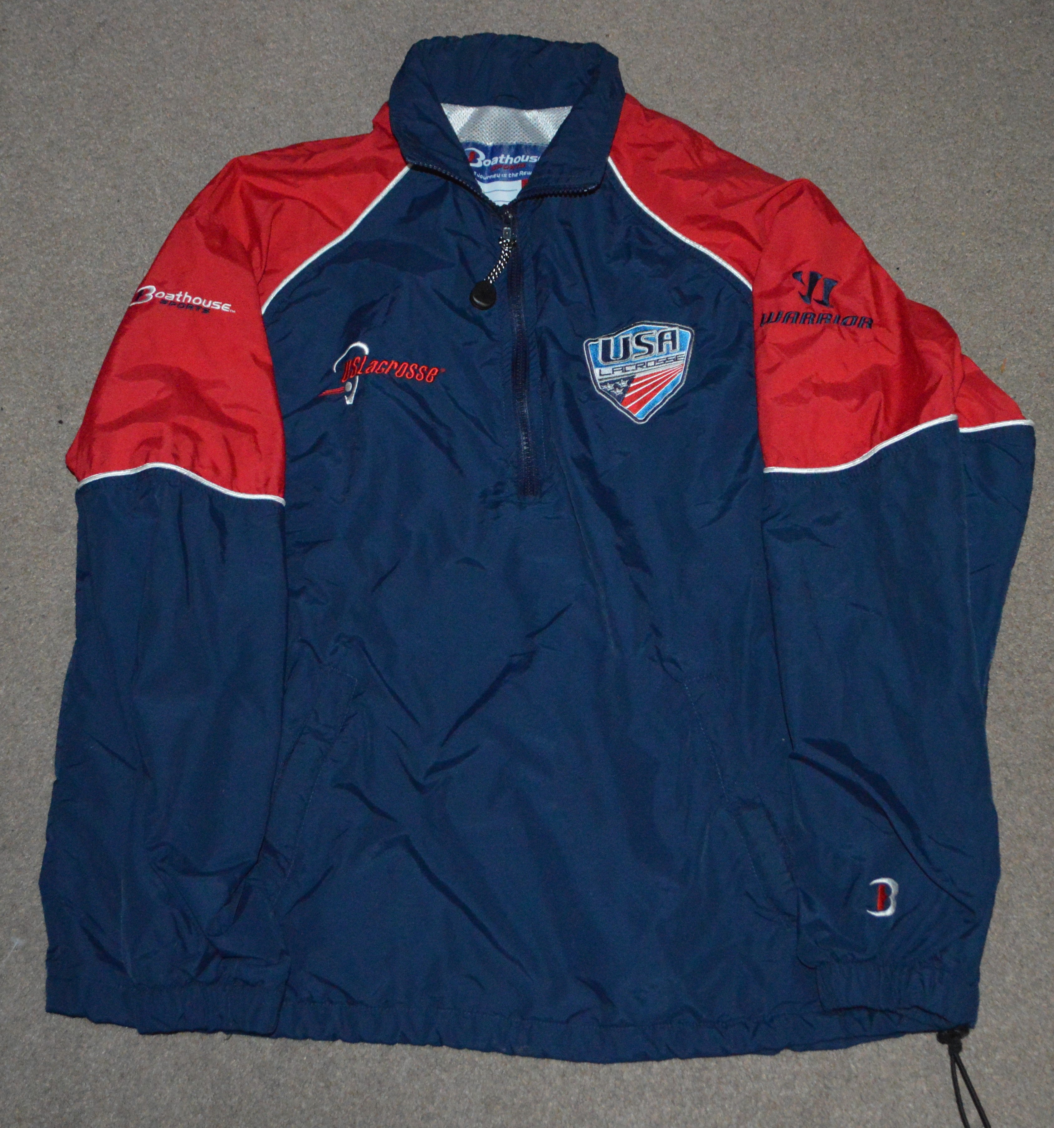 USA Lacrosse Team Issued Pullover Boathouse Jacket Medium | SidelineSwap