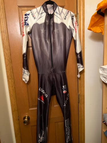 Used Large Spyder us ski team Ski Suit FIS Legal