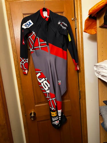 Men's Used Medium Spyder us ski team Ski Race Suit