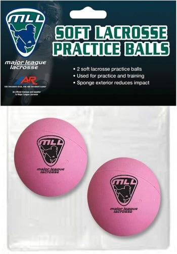 A&R Sports MLL Soft Lacrosse Practice Balls (Set of 2) - Pink