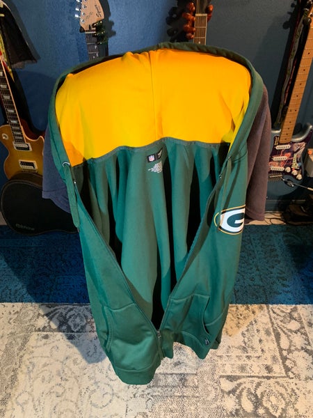 Green Bay Packer NFL Green Hoodie Jacket xl