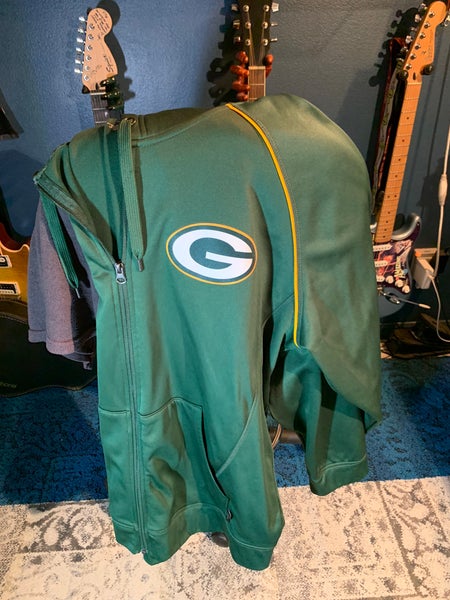 Green Bay Packer NFL Green Hoodie Jacket xl