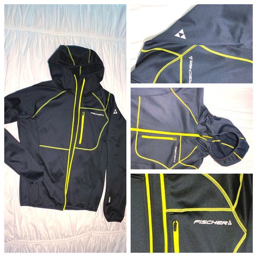 Fischer blue lightweight hooded ski jacket L