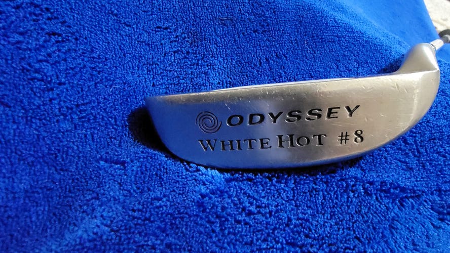Used Men's Odyssey White Hot #8 Right Handed Blade Putter Uniflex 35"