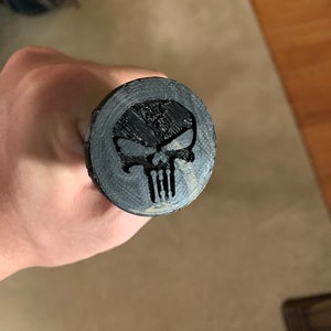 Custom Lacrosse End Cap Skull