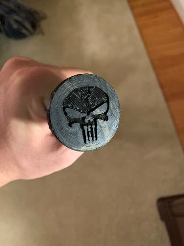 Custom Lacrosse End Cap Skull