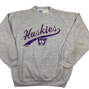 Vintage 90s Washington Huskies Crewneck sweatshirt.  Made in the USA. XL.