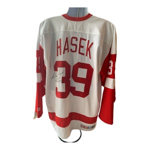 Dominik Hasek Signed NHL Detroit Red wings CCM Jersey XL - JSA Certified
