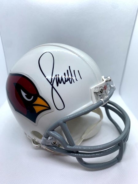 Larry Fitzgerald Signed Cardinals Mini Helmet (JSA)