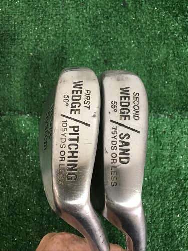 Custom Wedge System Set 50* And 55* With Precision 6.5 Stiff Steel Shafts