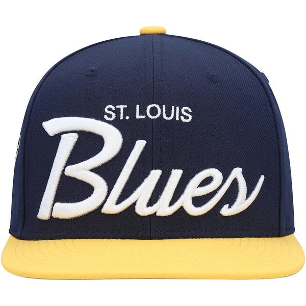 St Louis Blues Hat Cap Snapback NHL Hockey Retro Blue Mitchell Ness Splash  Paint