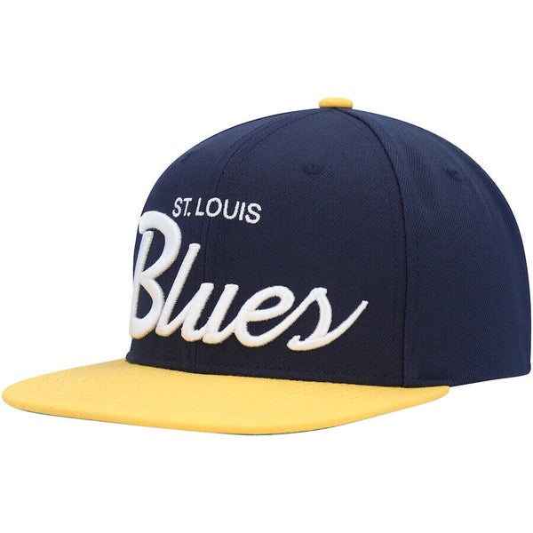 Mitchell & Ness Black St. Louis Blues Vintage Paintbrush Snapback Hat