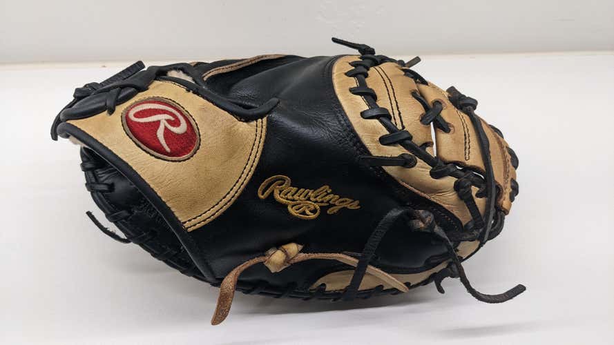 Used Right Hand Throw Rawlings Catcher's Pro Preferred Baseball Glove 32.5"