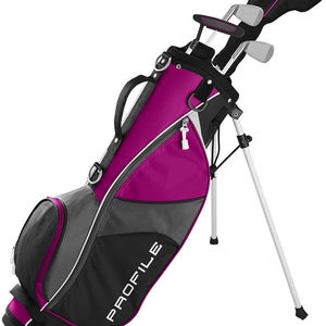 Wilson Profile Junior Complete Set (5pc, Small, Pink, Girls, Ages 5-8) Golf NEW