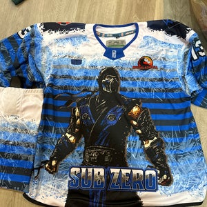 SuB Zero Mortal Combat themed Hockey Jersey Size 60 Number 13 includes socks