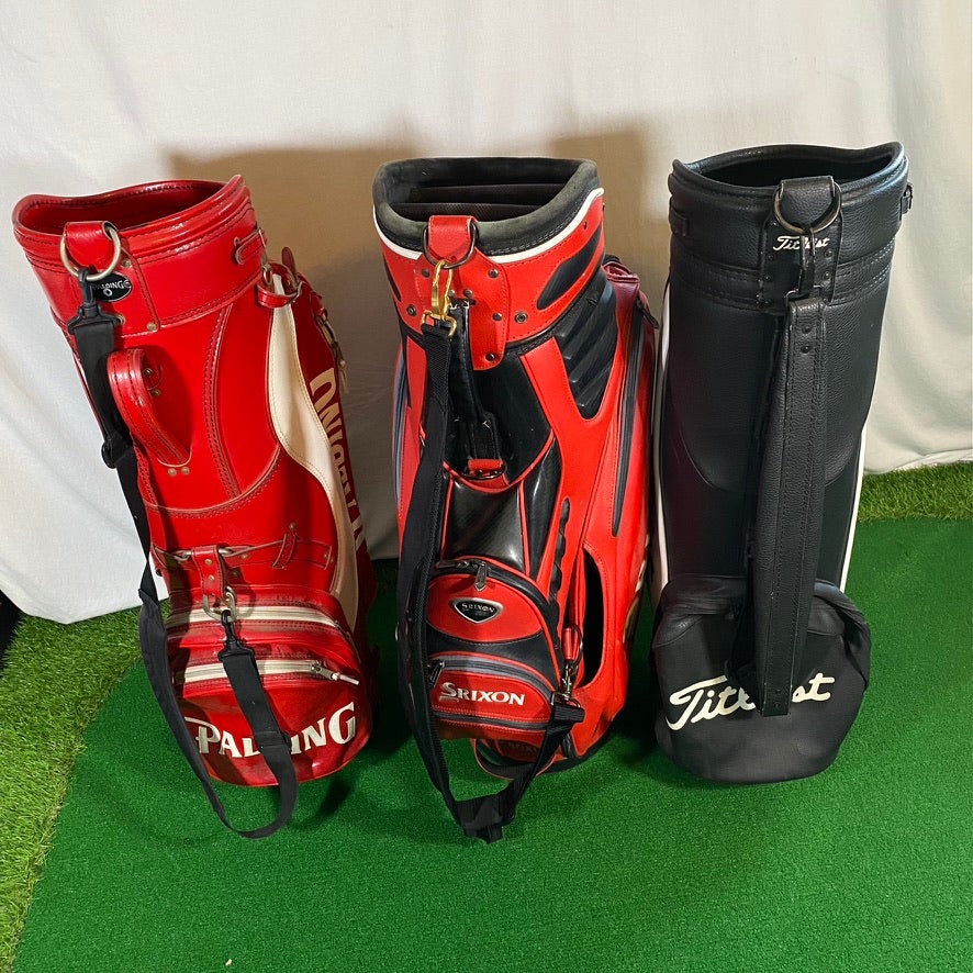 $50 Each Vintage Leather Golf Bags Powerbilt, Vangard, HotZ