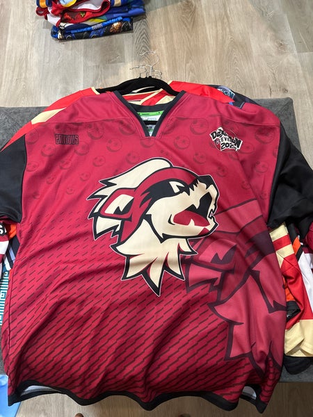 Growlith Pokémon X Arizona Coyotes themed hockey jersey