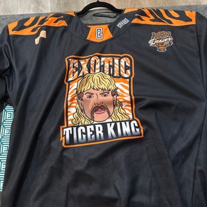 Joe Exotic Tiger King themed hockey jersey