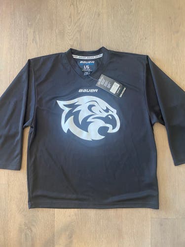 New Black Large Youth Bauer Jersey
