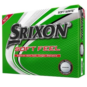 Srixon Soft Feel Golf Balls (Soft White, 2020, 12pk) NEW