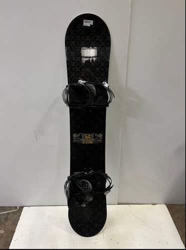 Used K2 A-Star 155cm Snowboard With New Matrix Bindings