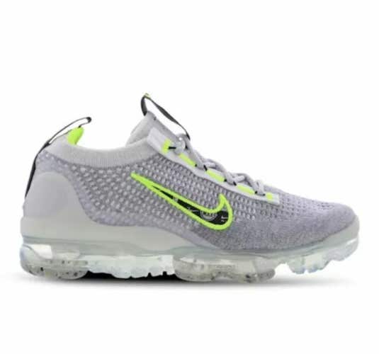 Nike Air Vapormax 2021 Youth 6.5Y Women's Size 8 Grey White Volt Running Shoes