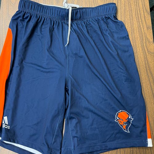 New Adidas Bucknell University Men's Blue Lacrosse Shorts -- Adult Large