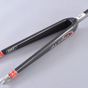 Alpha GS-10 Carbon Road Fork 700c 100mm Q/R Rim Brake 1 1/8" Threadless Black
