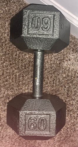 60 lb dumbbell- Barely Used In Excellent Condition! Pick Up Available!