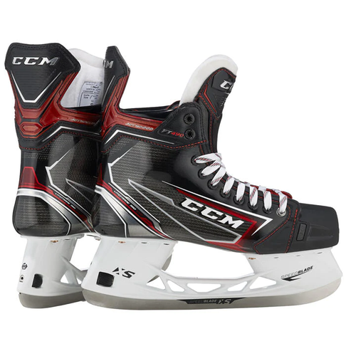 Senior New CCM JetSpeed FT490 Hockey Skates Extra Wide Width Size 8.5