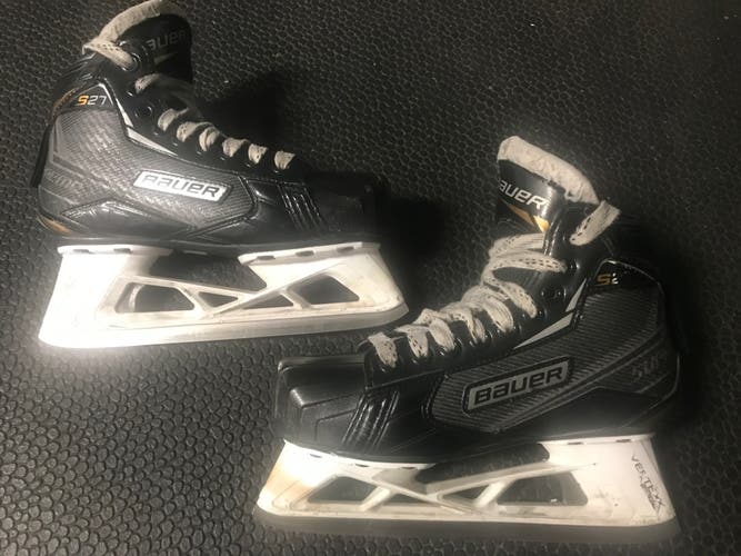 Junior Used Bauer Supreme S27 Hockey Goalie Skates Size 3