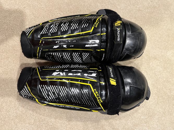 Used CCM Tacks Vector Pro Shin Pads