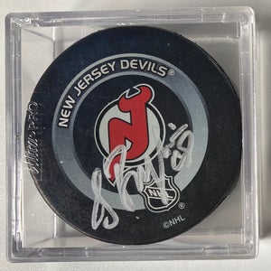 New Jersey Devils Sergei Brylin autographed hockey puck