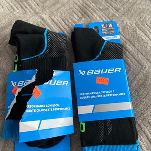 Bauer Skate Socks, Extra Large. 2 Pair.