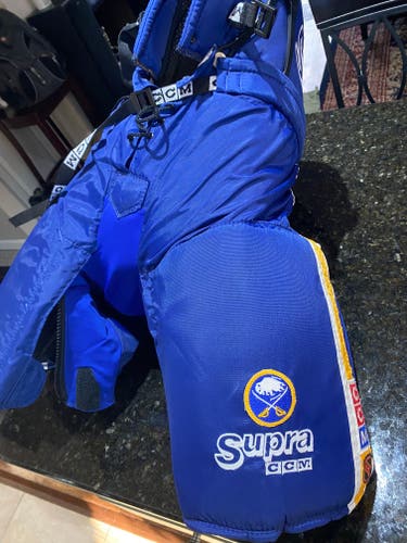 Barely Used Buffalo Sabres MHP 570 XL CCM Hockey Pants Pro Stock