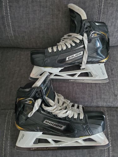 Senior Used Bauer 2s Pro Hockey Goalie Skates Regular Width Size 10