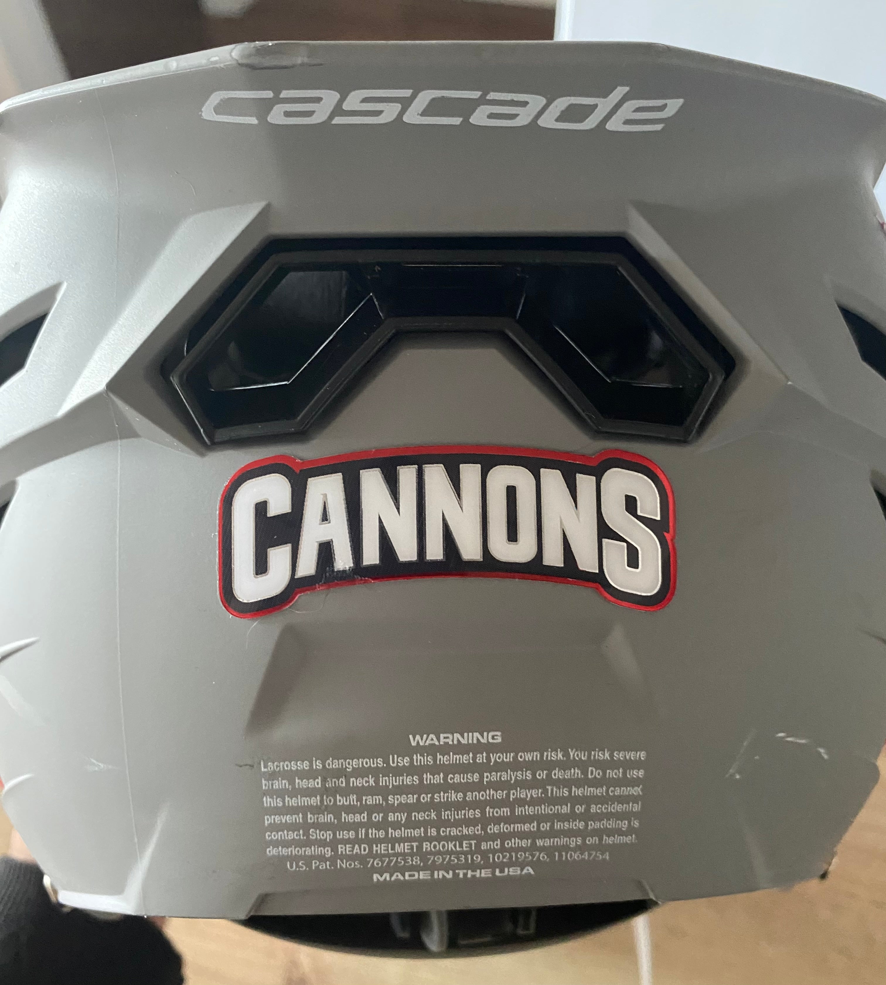 PLL Cannons LC game worn Cascade XRS (matte grey)