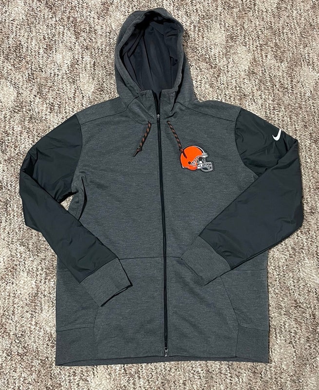 Cleveland Browns Sideline Club Men’s Nike Men's NFL Full-Zip Hoodie in Brown, Size: Large | 00MR2DI93-XNN