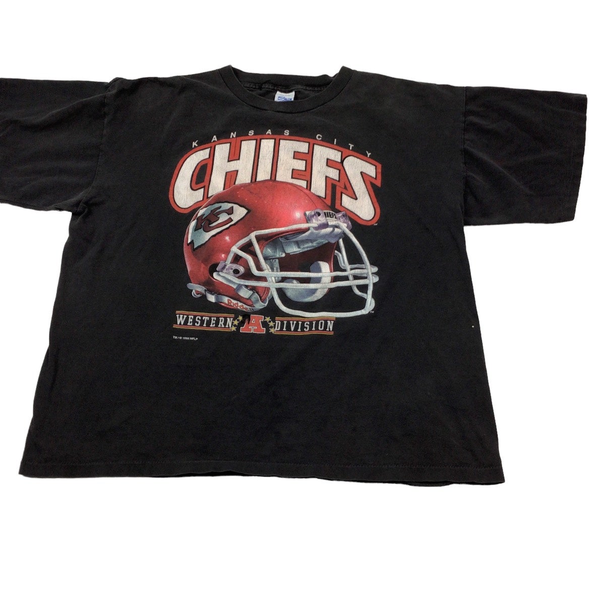 Vintage 1995 Kansas City Chiefs Single Stitch NFL Football T-Shirt (XL