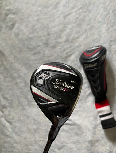 Titleist 913F Fairway Wood 15 Degree Stiff Flex w/ Headcover very good