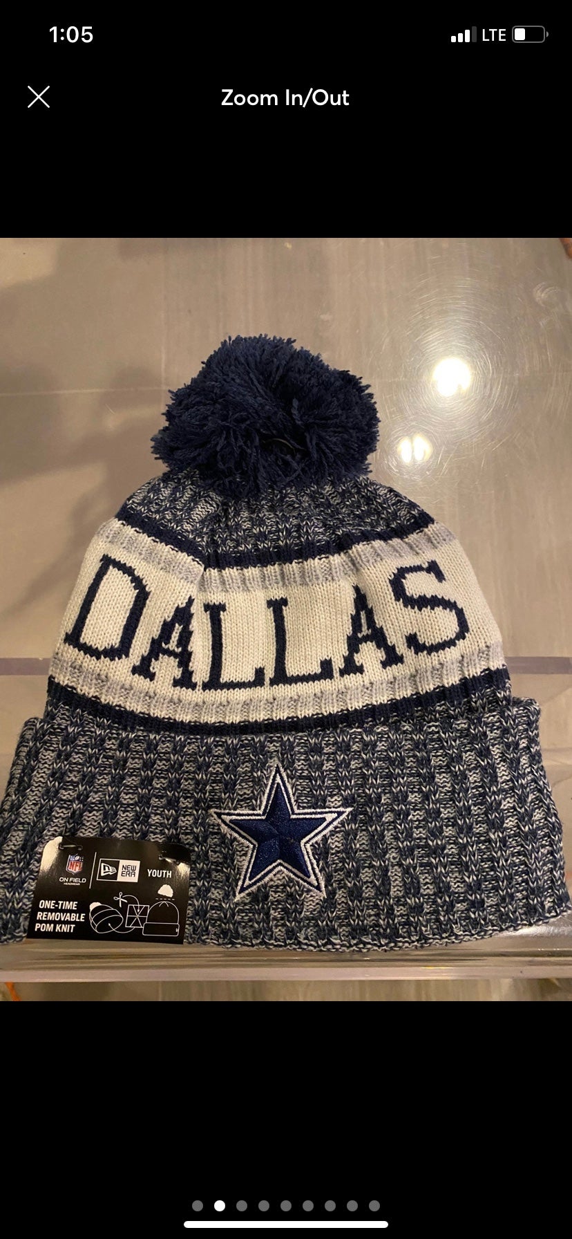 Dallas Cowboys 2018 STADIUM BEANIE Navy Knit Hat by New Era