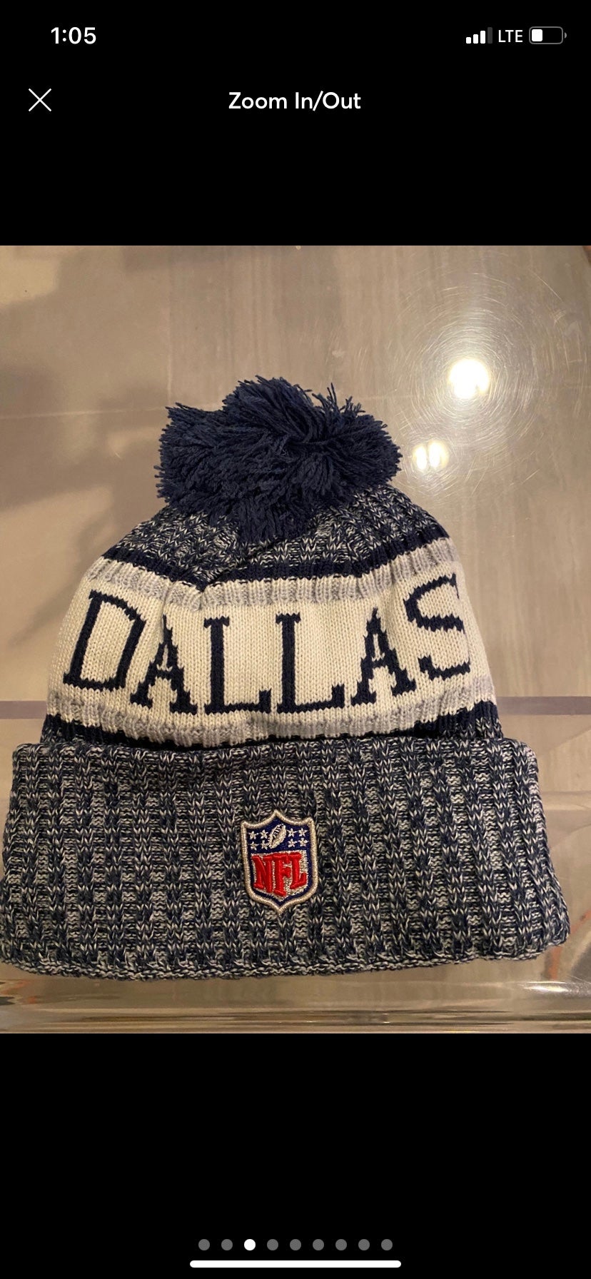 Dallas Cowboys Knit NFL New Era Hat Winter Pom Beanie Knit Cap Youth Size  888841640773