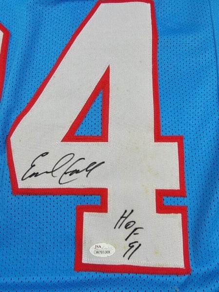 Earl Campbell Signed Houston Oilers Jersey (JSA COA)