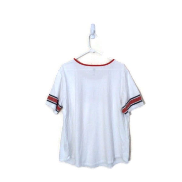 Women's Red Atlanta Falcons off the Shoulder Tee Top Shirt