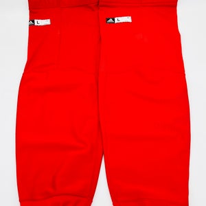 NHL Pro Stock Adidas Practice Socks W/ Kevlar Backing-Large-Red