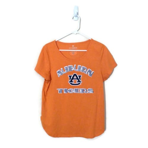 Colosseum Women's Auburn Tigers Spell Out Orange T-Shirt Large