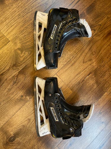Senior Used Bauer 2s pro Hockey Goalie Skates Regular Width Size 8