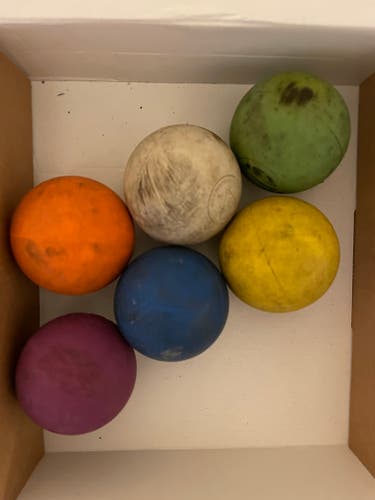 Used Lacrosse Balls 6 Pack