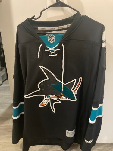 San Jose Sharks Black Armor alternate jersey. Used